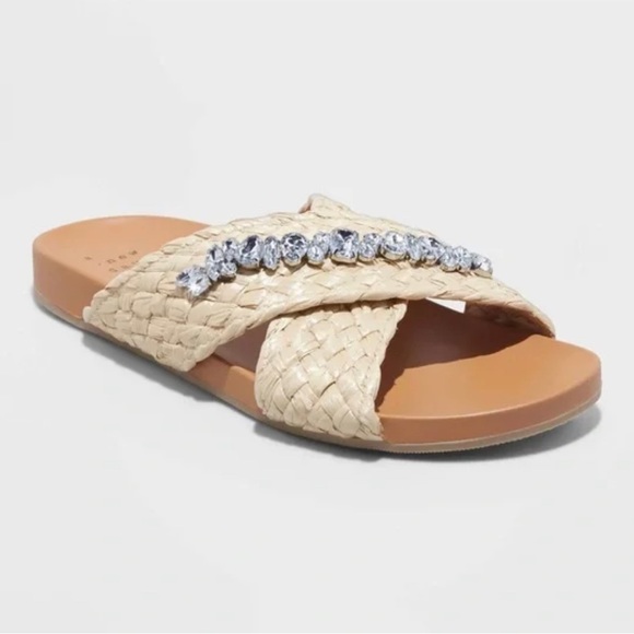 a new day | Shoes | Phylis Raffia Slide Sandals From A New Day Target  Sandal Size 75 | Poshmark